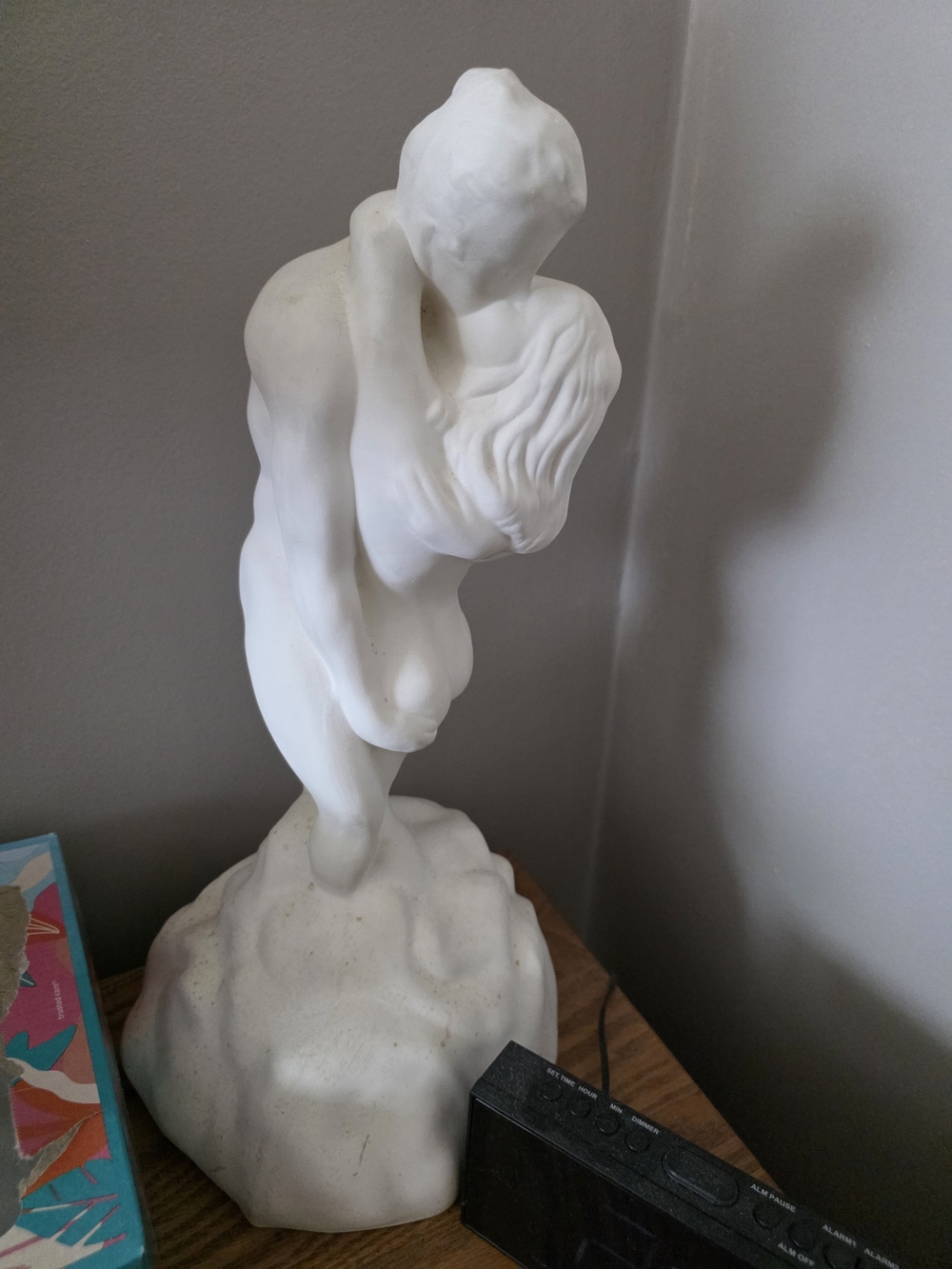 White Abstract Figurine Sculpture - Home Art Accent
